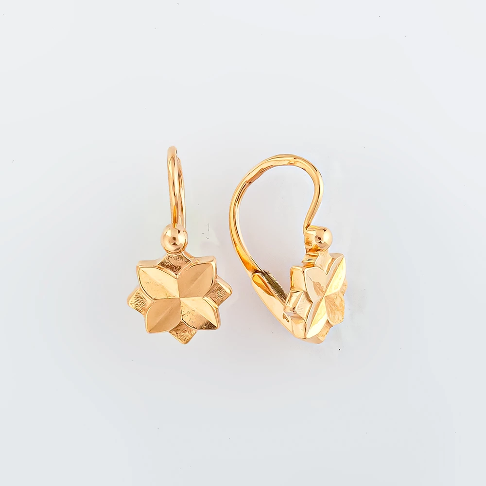 Серьги из красного золота 583 пробы