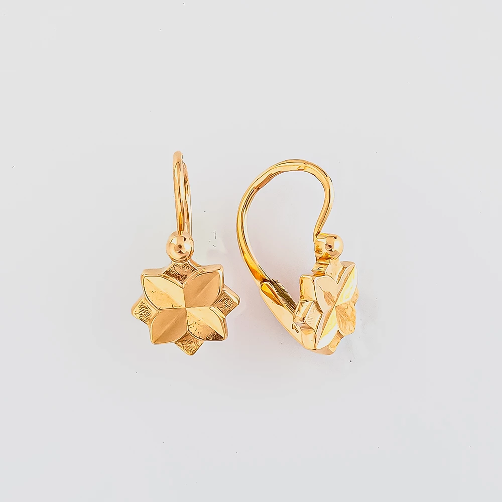 Серьги из красного золота 583 пробы