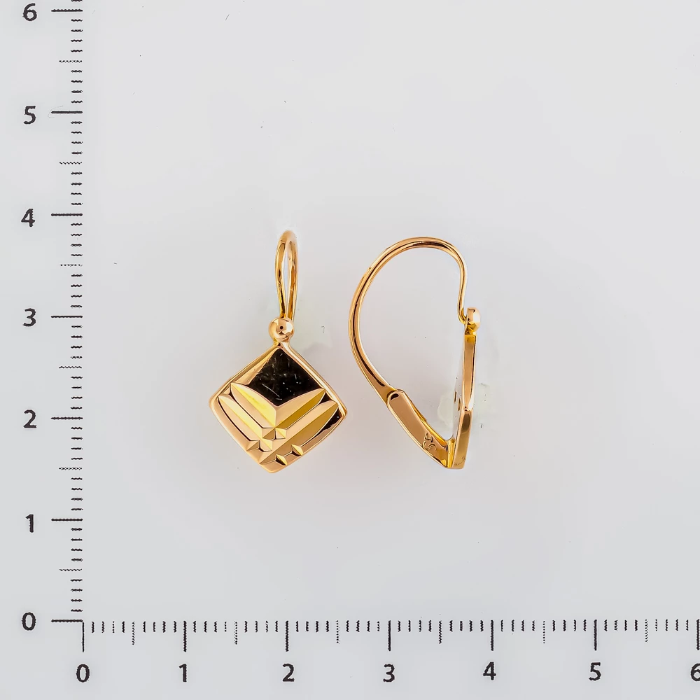 Серьги из красного золота 583 пробы
