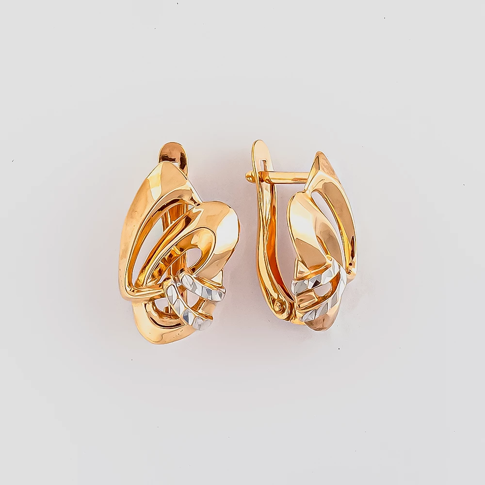 Серьги из красного золота 375 пробы