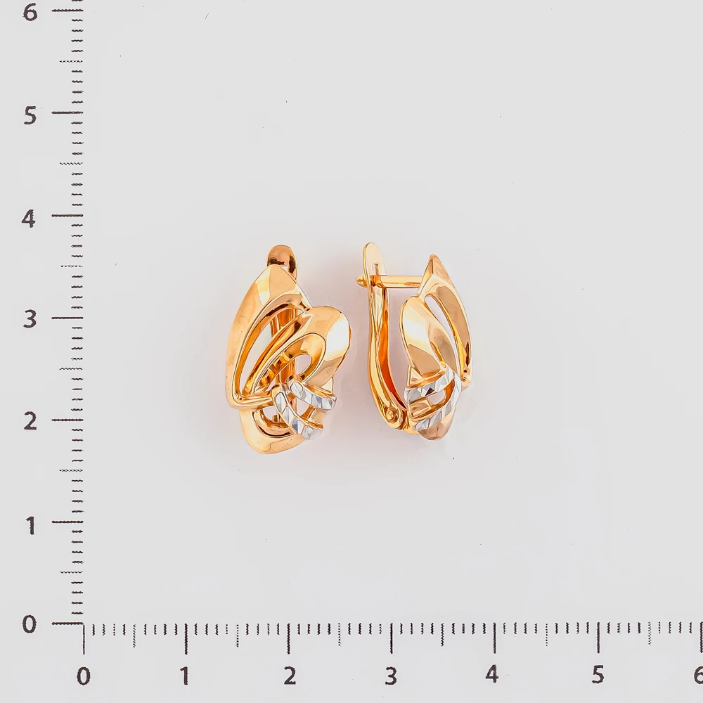Серьги из красного золота 375 пробы