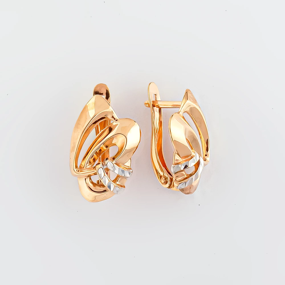 Серьги из красного золота 375 пробы