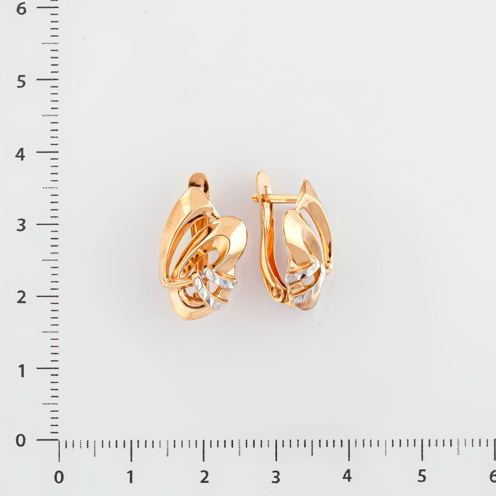 Серьги из красного золота 375 пробы