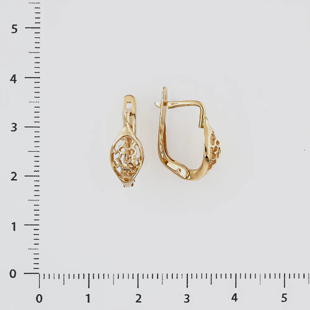 Серьги из красного золота 585 пробы