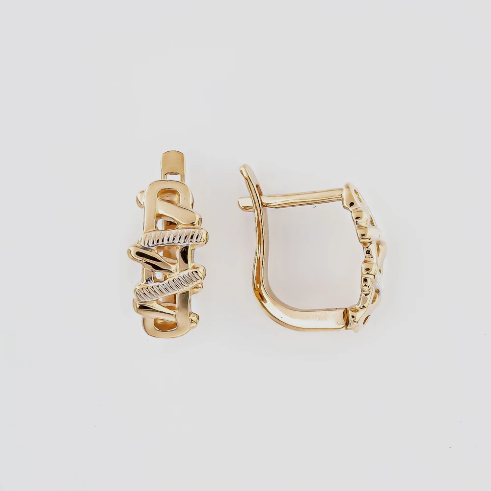 Серьги из красного золота 585 пробы