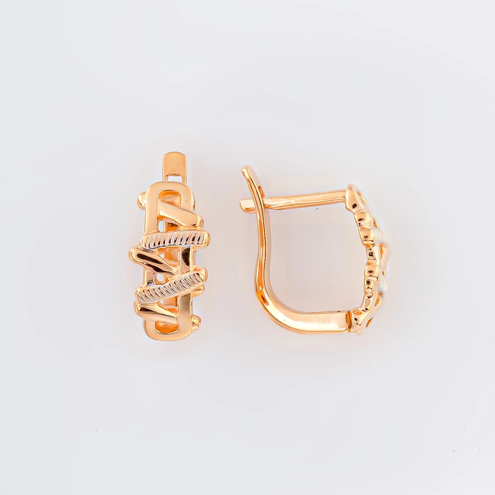 Серьги из красного золота 585 пробы