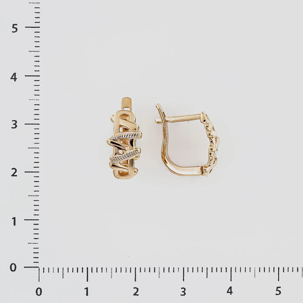 Серьги из красного золота 585 пробы