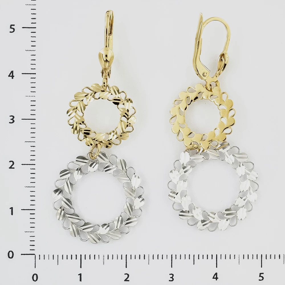 Серьги из желтого золота 585 пробы