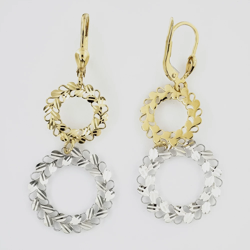 Серьги из желтого золота 585 пробы