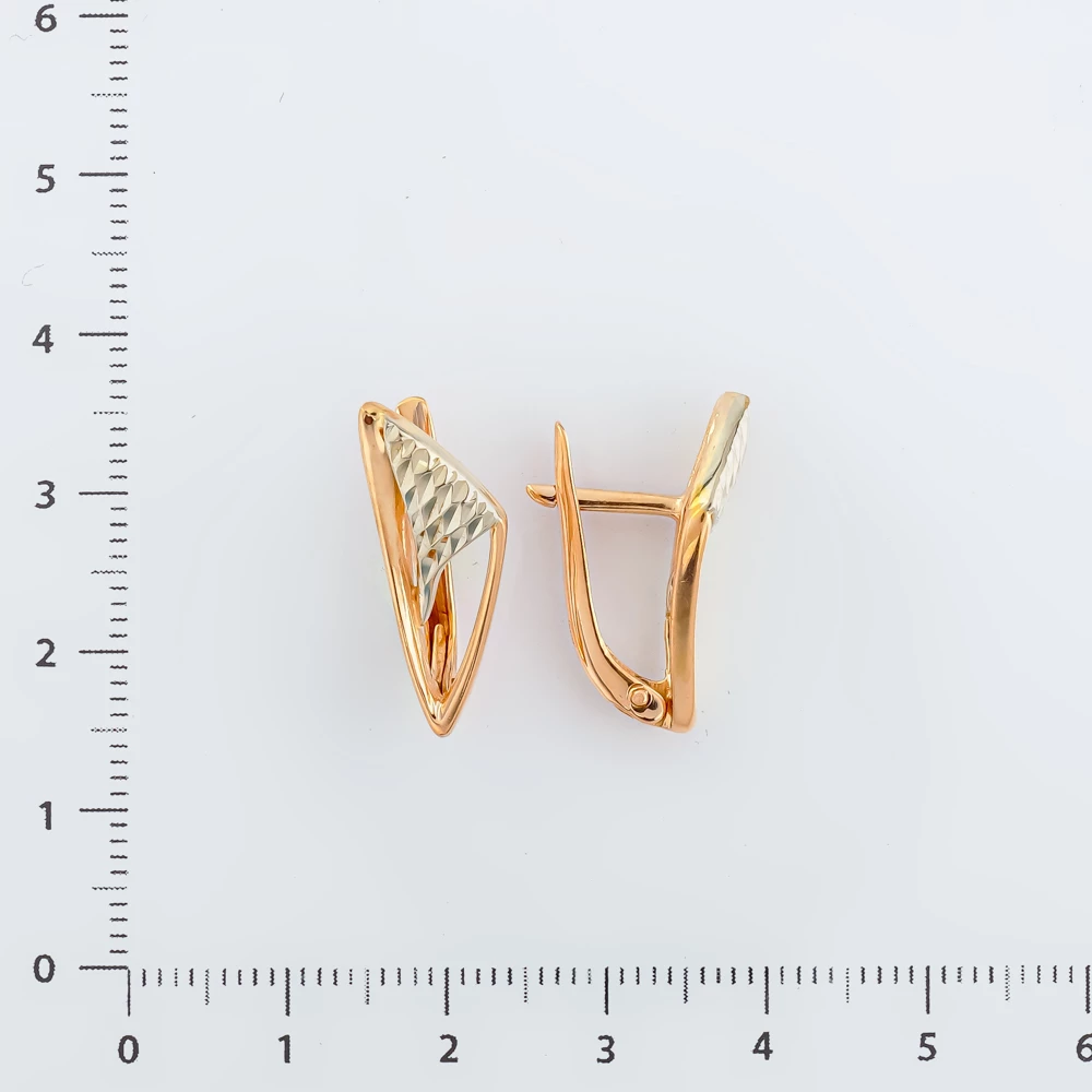 Серьги из красного золота 585 пробы