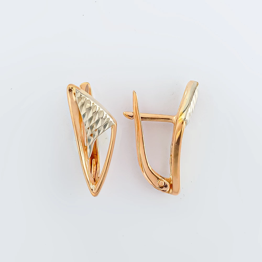 Серьги из красного золота 585 пробы