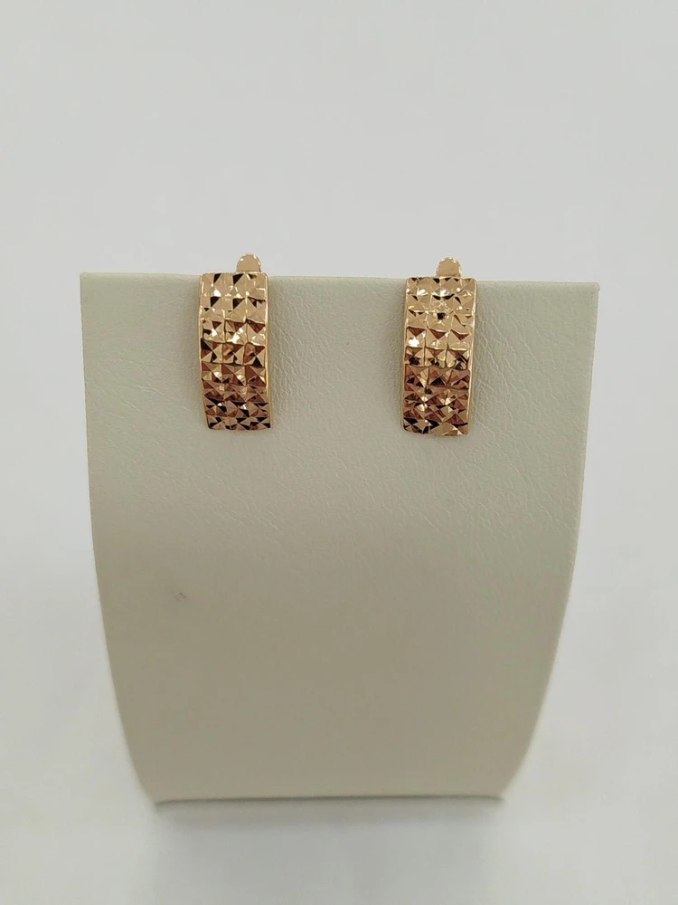 Серьги из красного золота 585 пробы