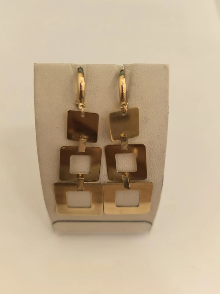 Серьги из желтого золота 585 пробы