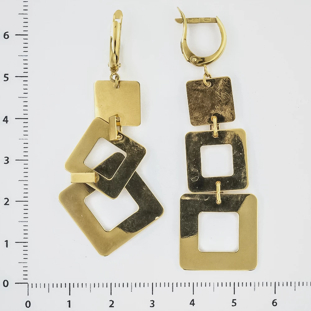 Серьги из желтого золота 585 пробы
