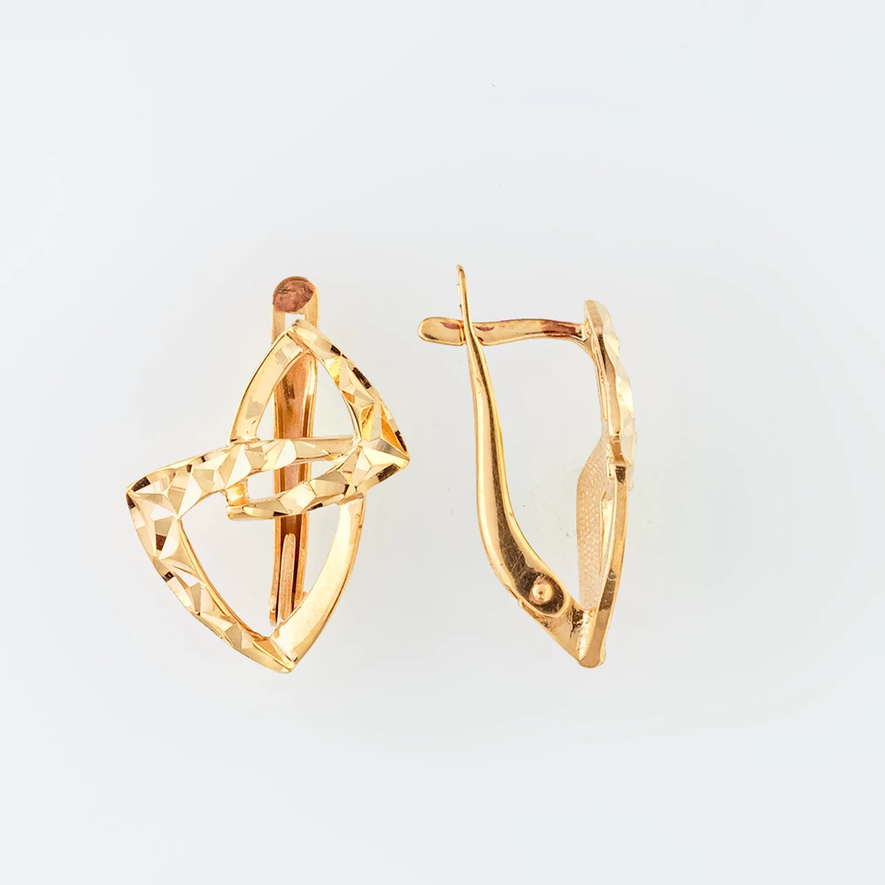 Серьги из красного золота 585 пробы