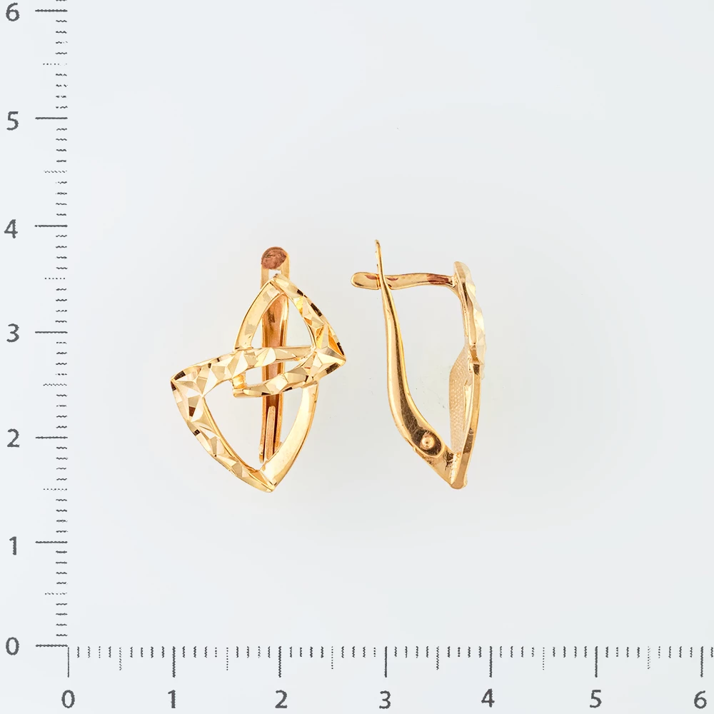 Серьги из красного золота 585 пробы