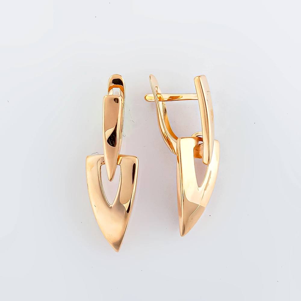 Серьги из красного золота 585 пробы