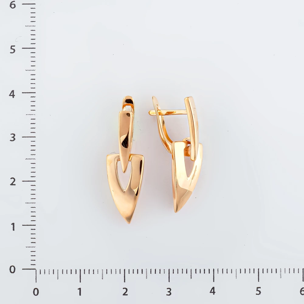 Серьги из красного золота 585 пробы