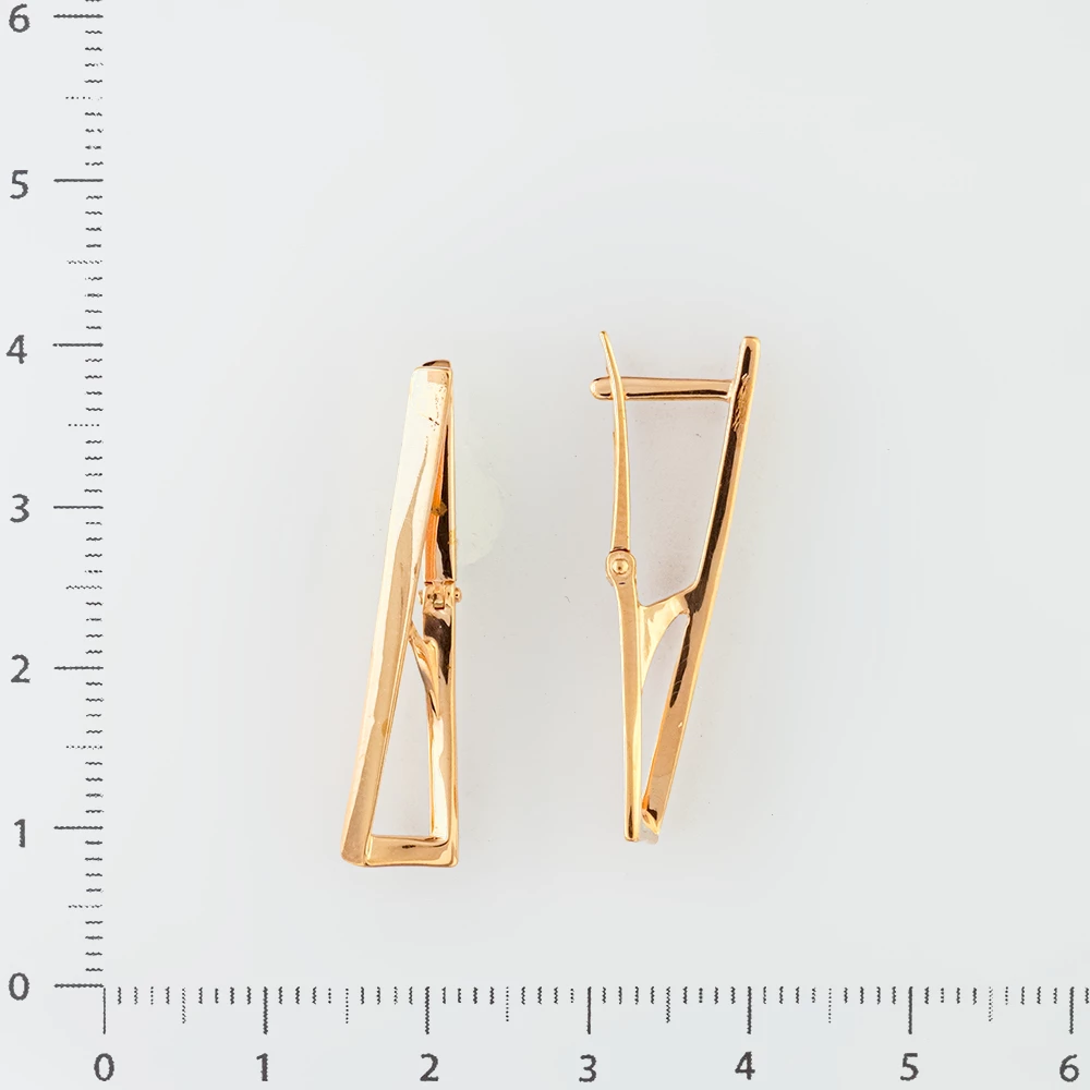 Серьги из красного золота 585 пробы