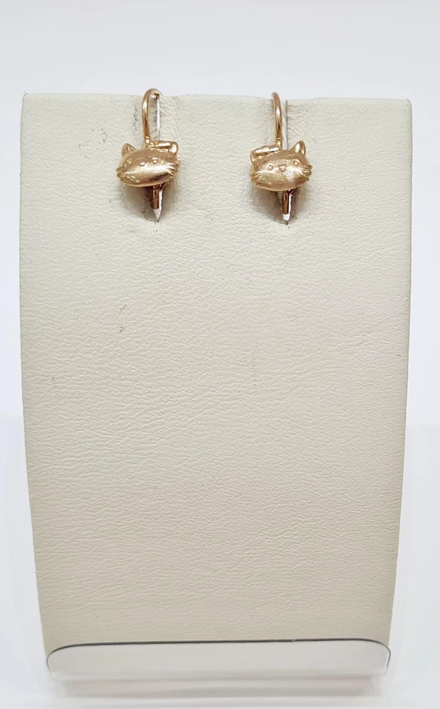 Серьги из красного золота 585 пробы