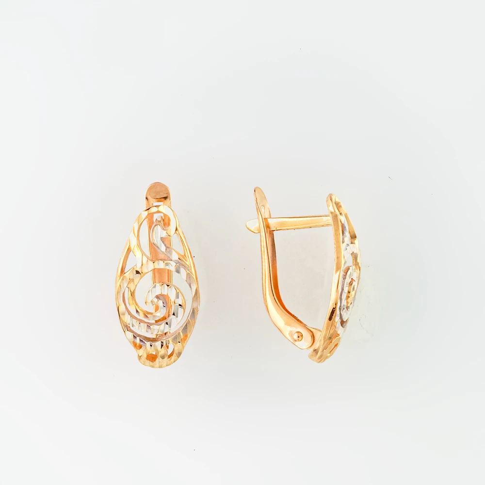 Серьги из красного золота 585 пробы