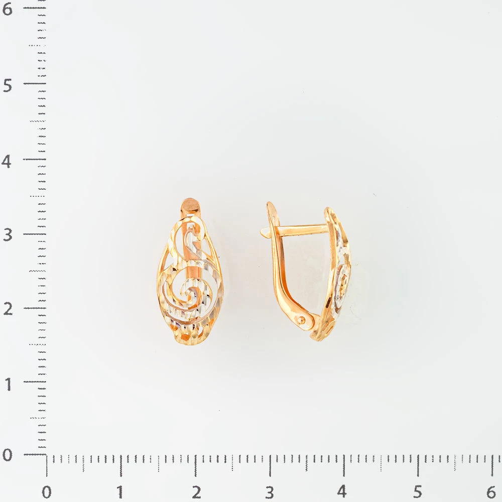 Серьги из красного золота 585 пробы
