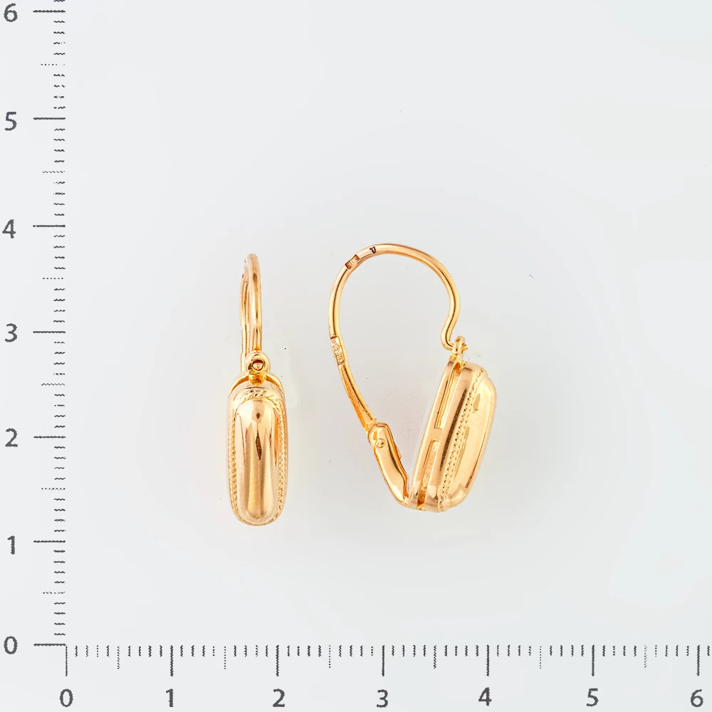 Серьги из красного золота 583 пробы