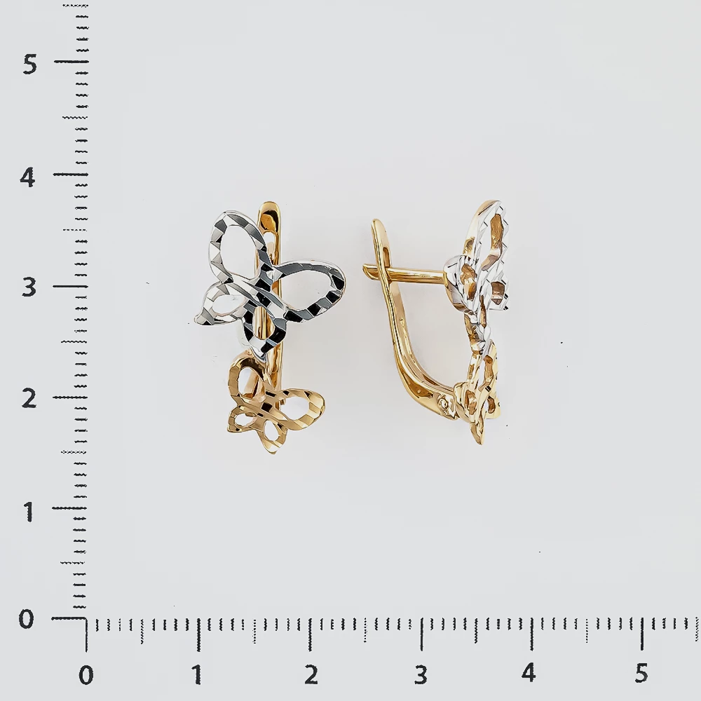 Серьги из красного золота 585 пробы