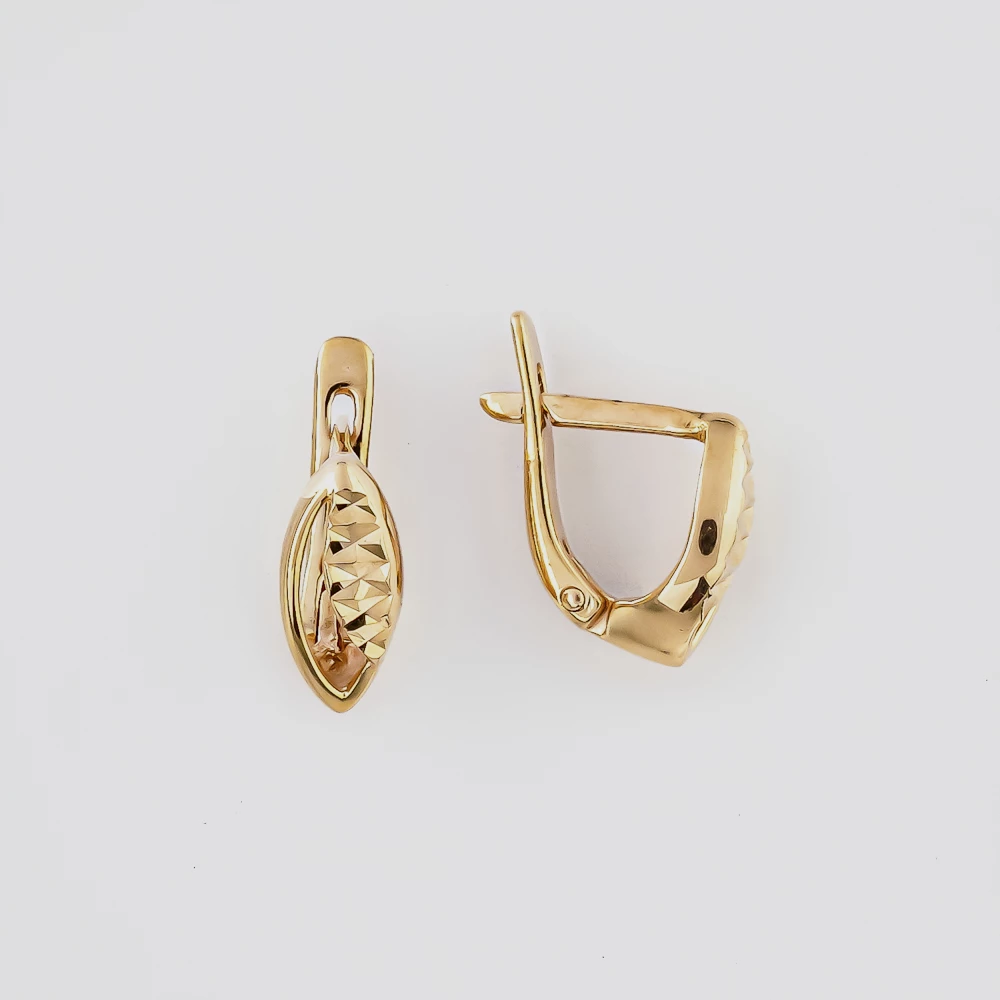 Серьги из красного золота 585 пробы