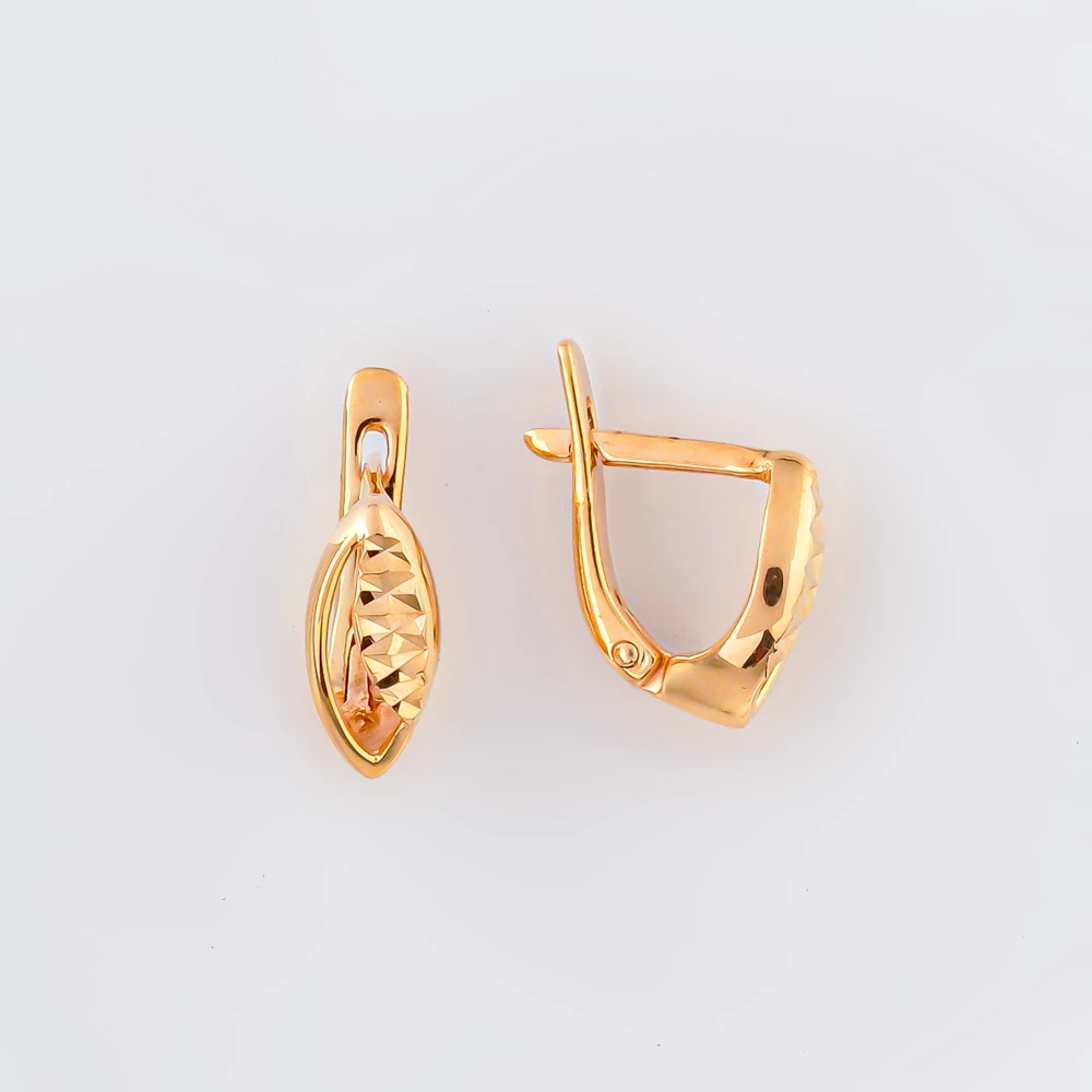 Серьги из красного золота 585 пробы