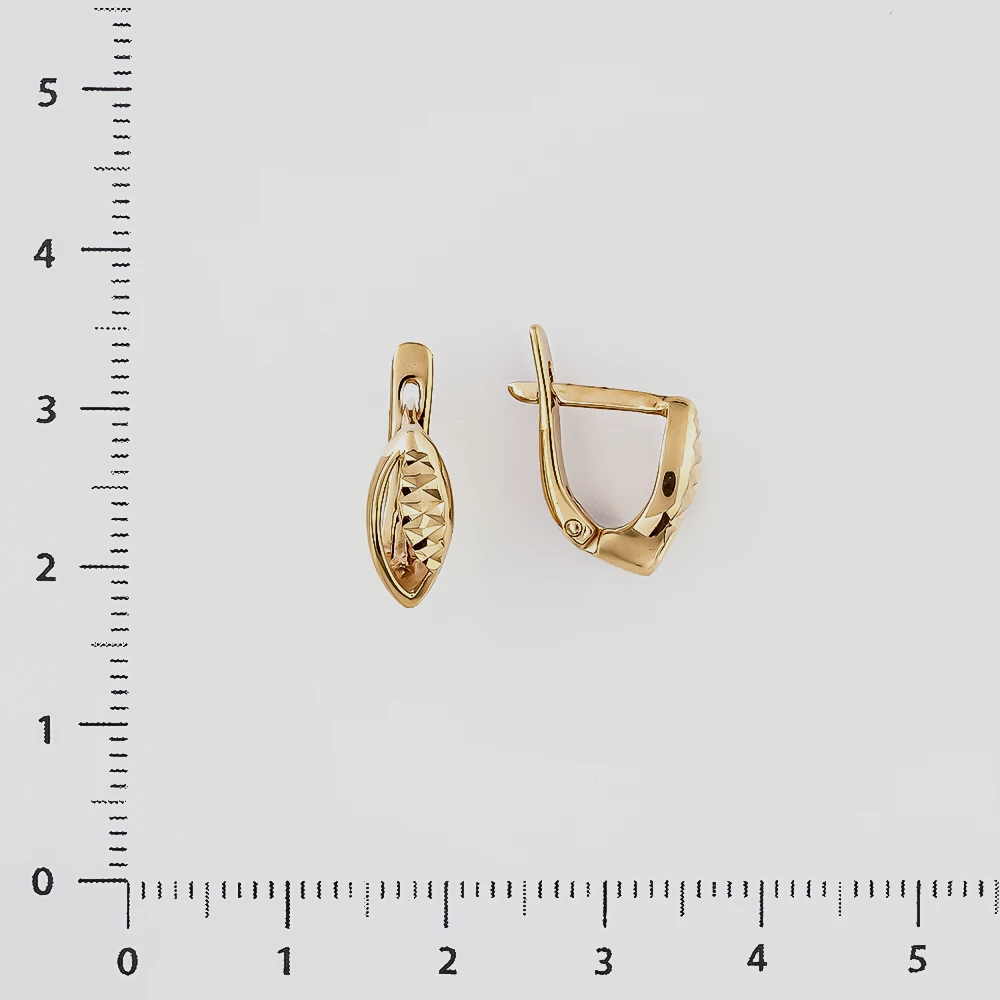 Серьги из красного золота 585 пробы