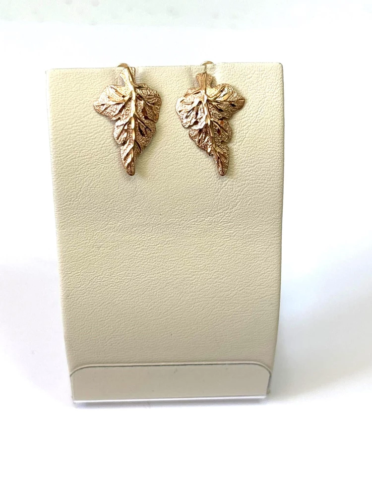Серьги из красного золота 585 пробы