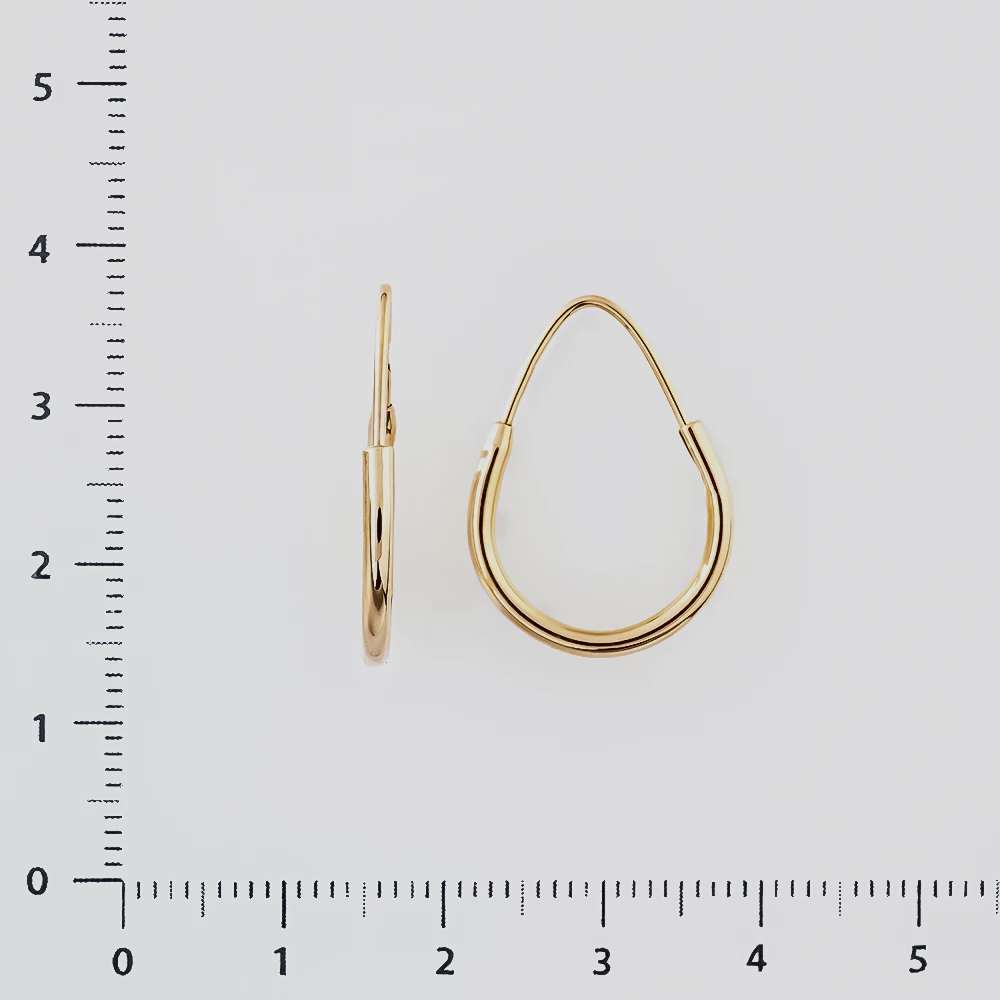 Серьги из красного золота 585 пробы