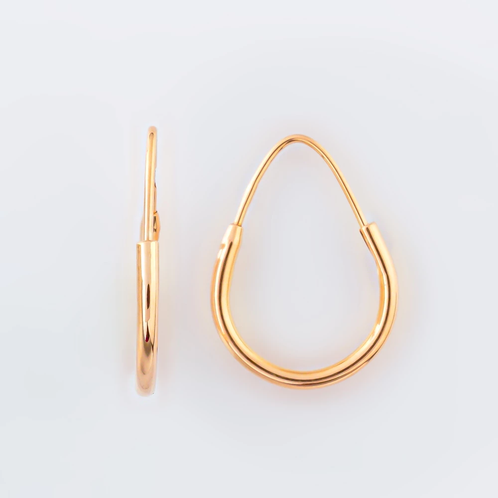 Серьги из красного золота 585 пробы