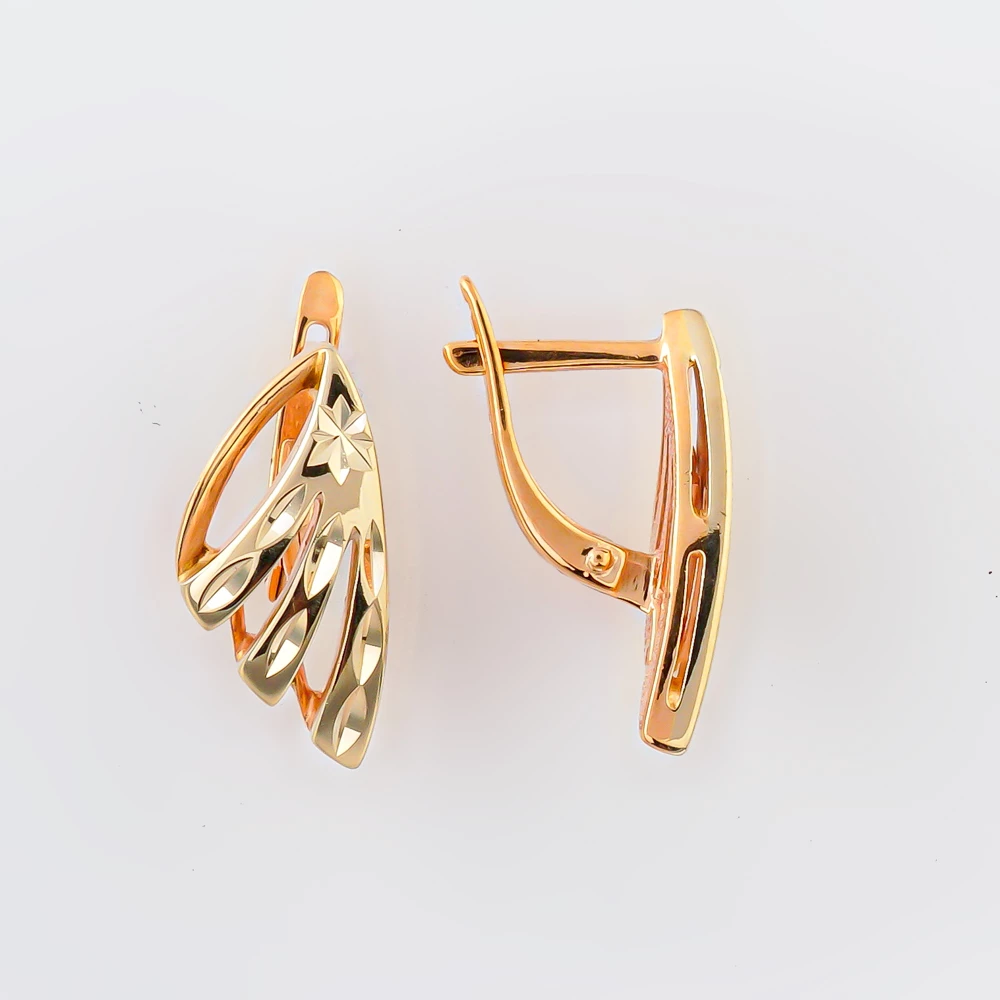 Серьги из красного золота 585 пробы