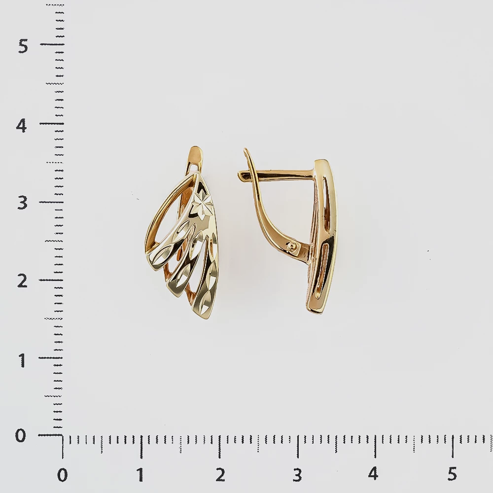 Серьги из красного золота 585 пробы