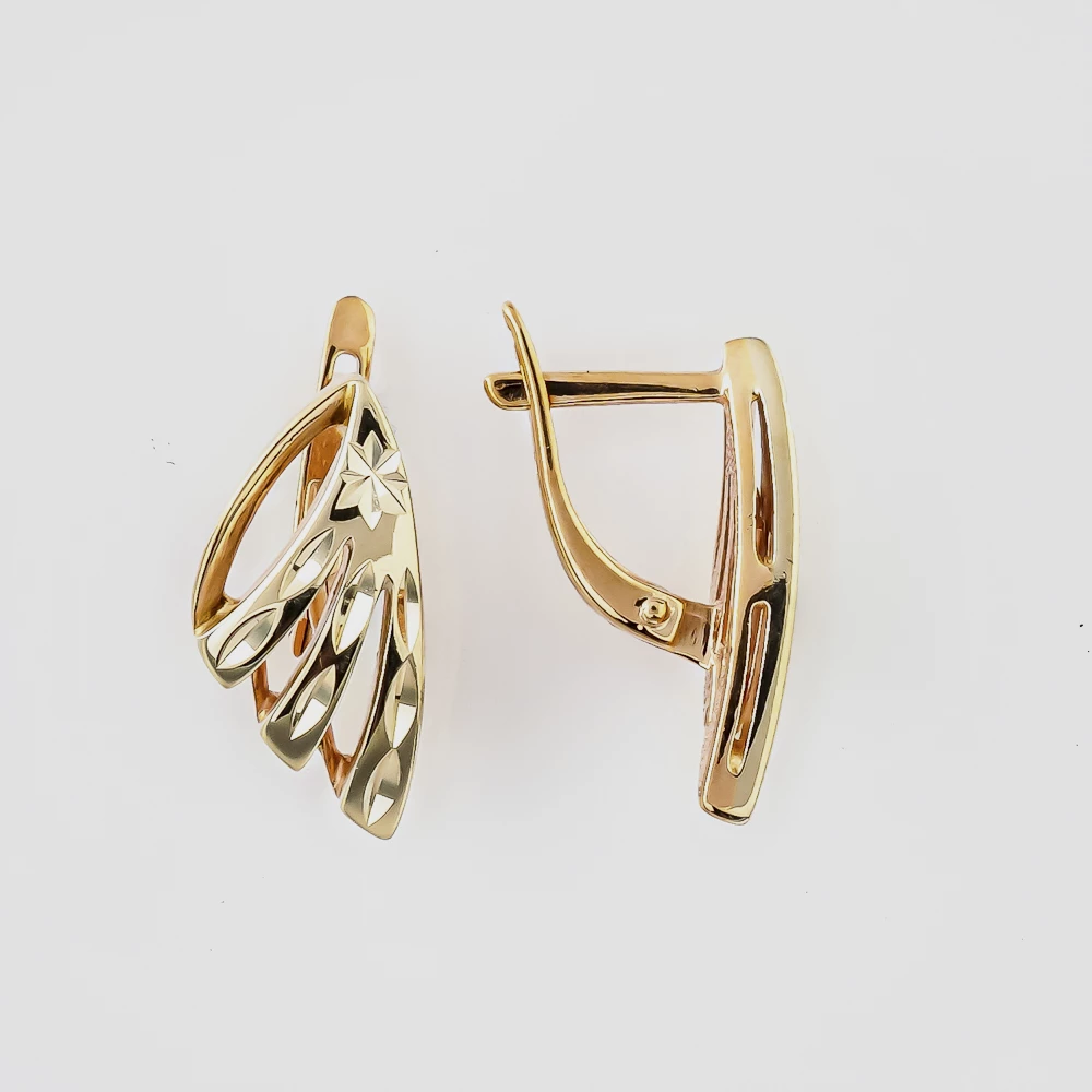 Серьги из красного золота 585 пробы