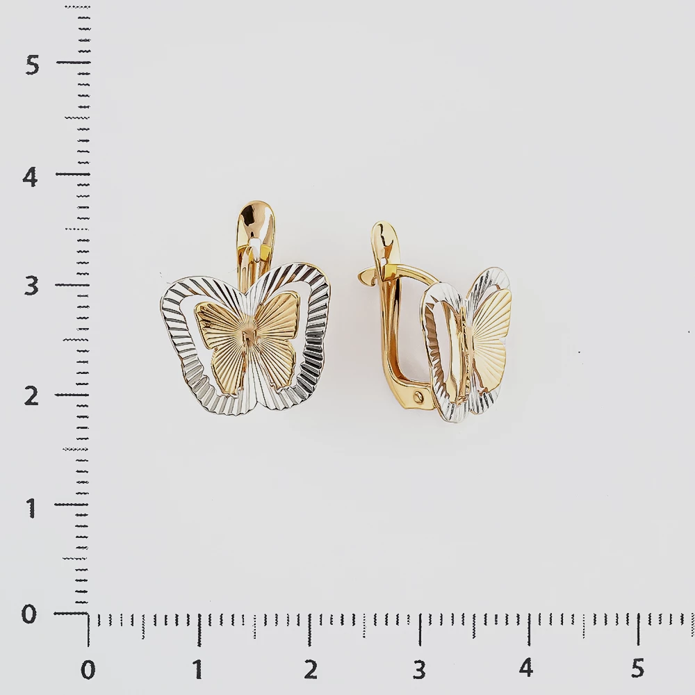 Серьги из красного золота 585 пробы