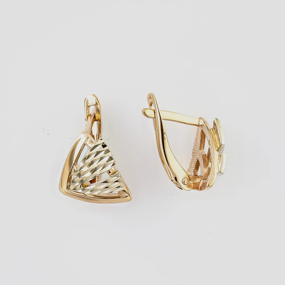 Серьги из красного золота 585 пробы
