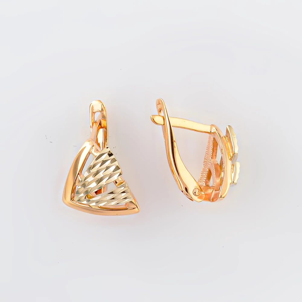 Серьги из красного золота 585 пробы