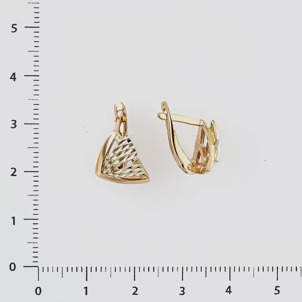 Серьги из красного золота 585 пробы
