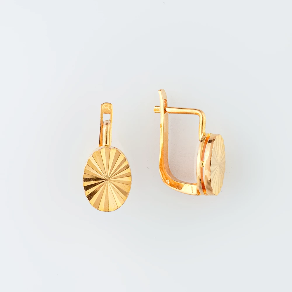 Серьги из красного золота 585 пробы