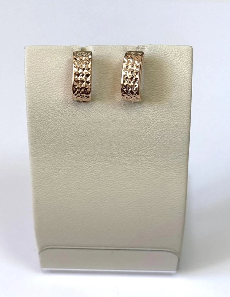 Серьги из красного золота 585 пробы