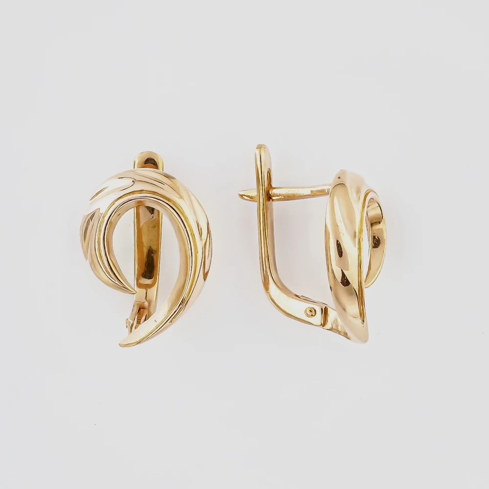 Серьги из красного золота 585 пробы