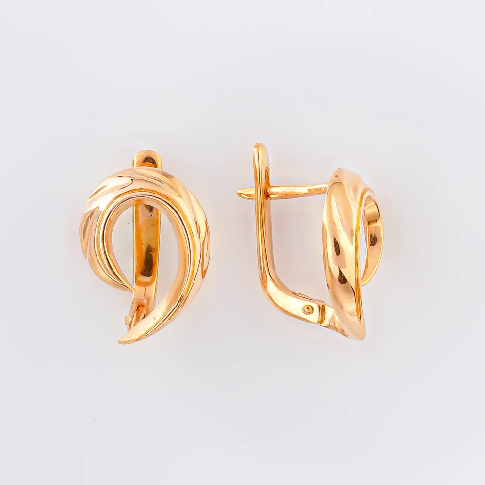 Серьги из красного золота 585 пробы