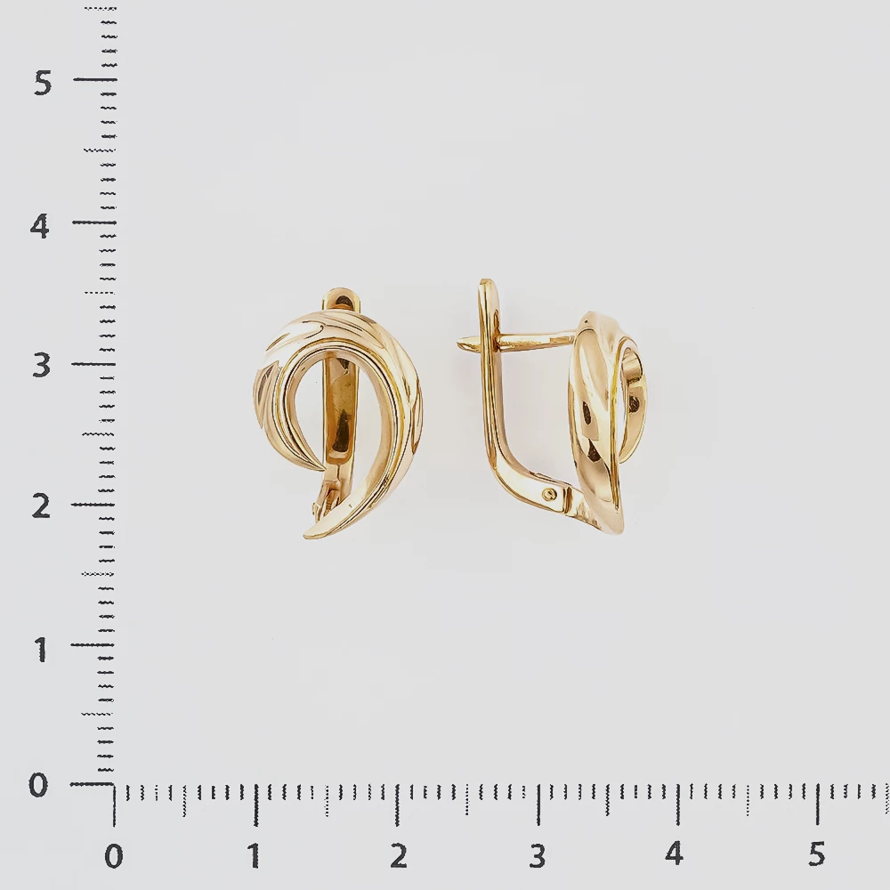 Серьги из красного золота 585 пробы