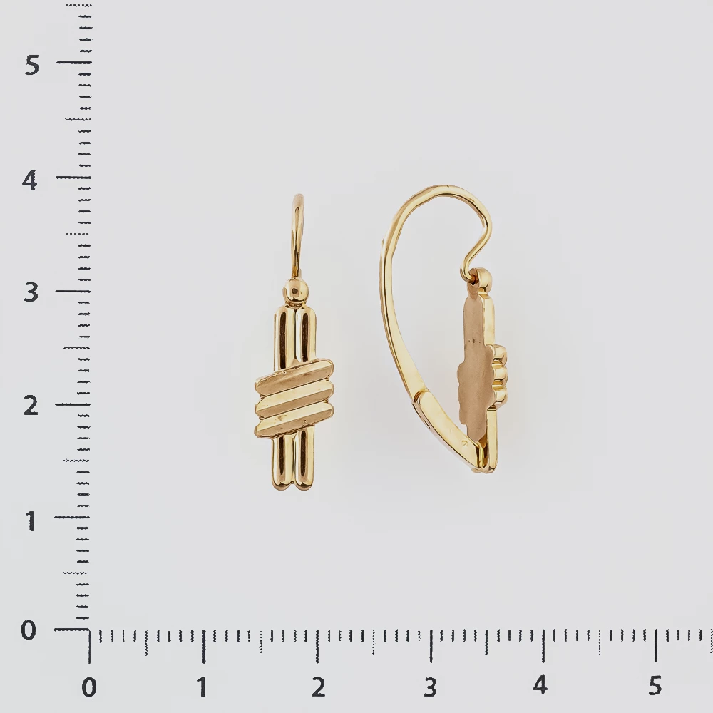 Серьги из красного золота 585 пробы