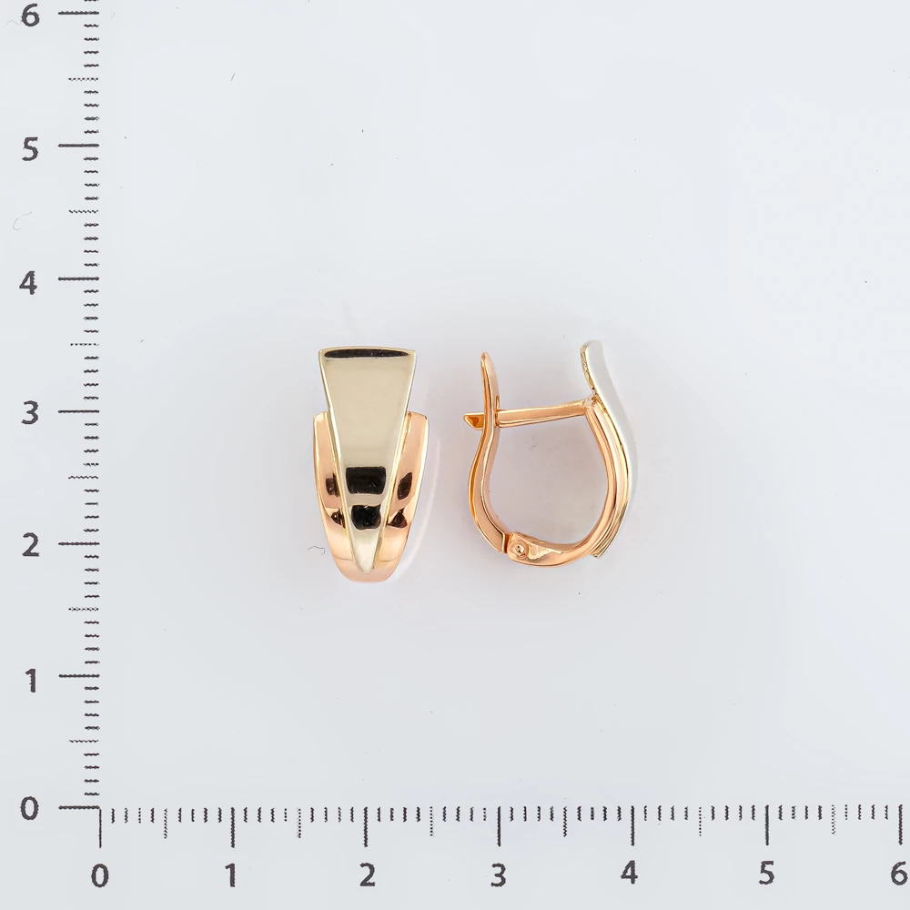 Серьги из красного золота 585 пробы