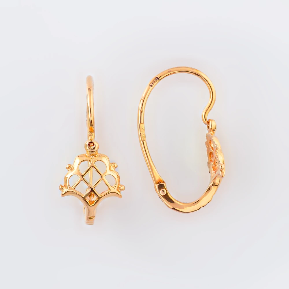 Серьги из красного золота 583 пробы