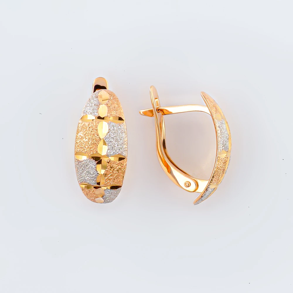 Серьги из красного золота 585 пробы